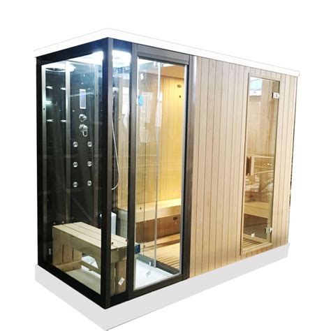 Customized Dry Sauna And Wet Steam Shower Combo Infrared Sauna Sauna