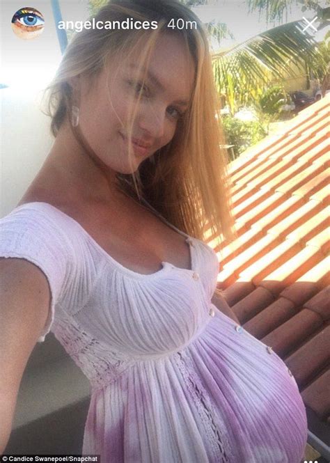 Victoria S Secret Angel Candice Swanepoel Shows Off Her Baby Bump