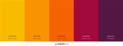 10 Orange Color Palette Inspirations with Names & hex Codes! | Inside ...