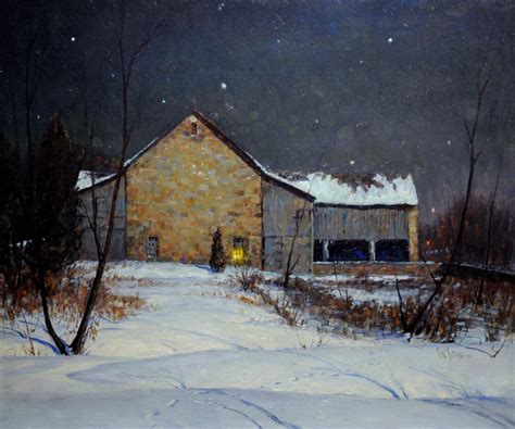 George William Sotter Sotters Barn Pennsylvania Impressionist