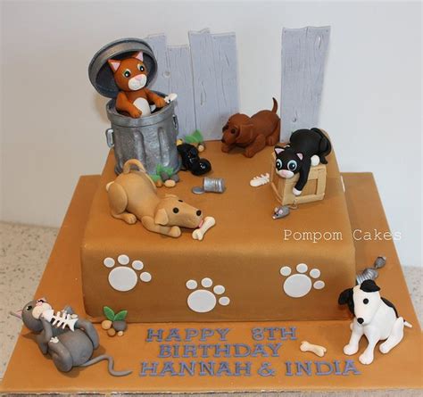 Alley Cats And Dogs Cake Dog Cakes Puppy Dog Cakes Cat Birthday Party