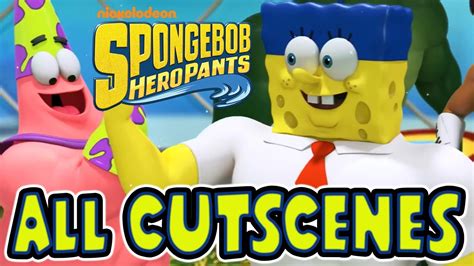 Spongebob Heropants All Cutscenes Full Game Movie X360 Vita Youtube
