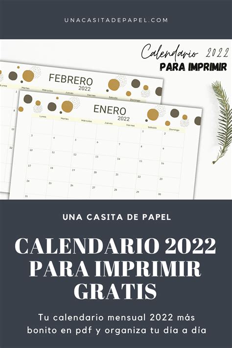 🎁 Imprimibles Gratis Calendario 2022 Gratis Para Imprimir