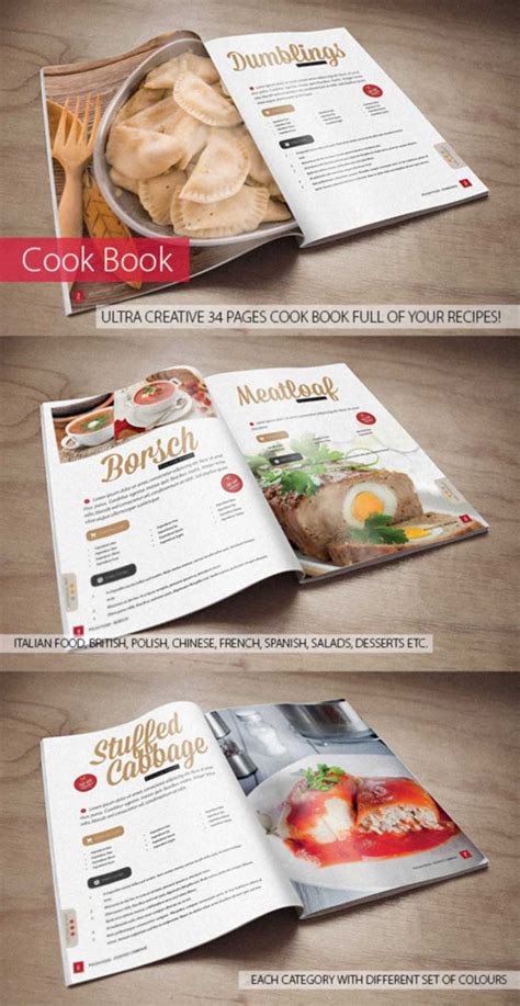 28 Best Recipe And Cookbook Templates To Download Word Indesign
