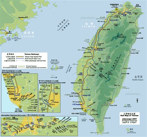 Rail Map Of Taiwan •