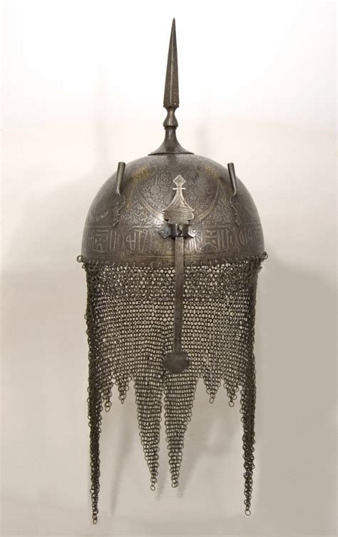 Persian Helmet Ancient Artifacts Vintage Items Chainmail Armor