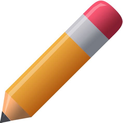 Image Vectorielle Gratuite Crayon Stylo Orange Rouge Image