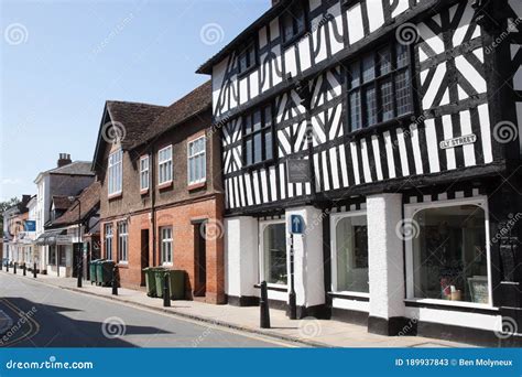 Historic Buildings On Ely Street In Stratford Upon Avon In Warwickshire