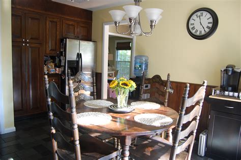 Before painting, sand lightly and prime. Kitchen Refresh