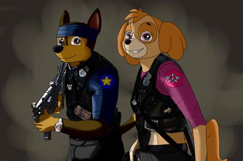 Teen Skye And Chase By Dannyedcoyote D864k2e Skye And Chase Paw