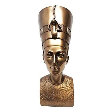 Beautiful Ancient Egyptian Queen Nefertiti Bust Mask Statue Decor