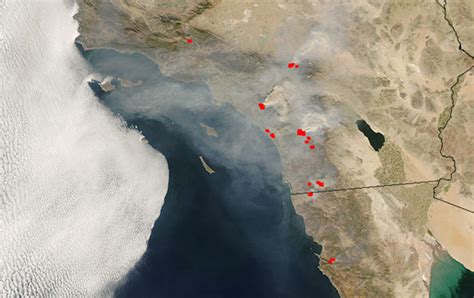 Nasa Nasa Images Of California Wildfires
