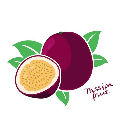 Premium Vector Fresh Passion Fruit