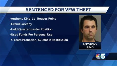 Rouses Point Man Sentenced For Vfw Theft Youtube