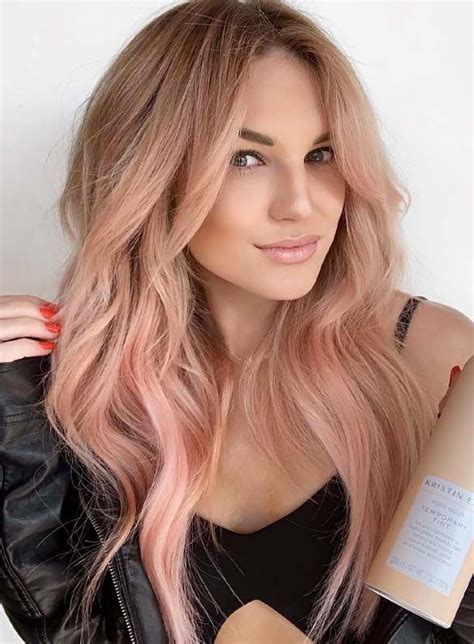 22 glorious rose gold hair color shades for 2019 fashionsfield hair color rose gold gold