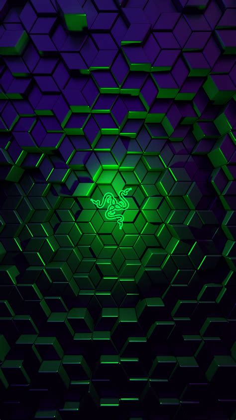 Razer Green Logo 3d Background