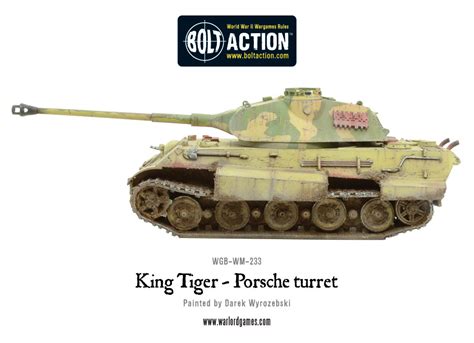 New King Tiger Porsche Turret Warlord Games