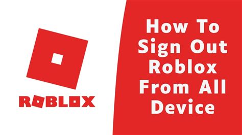 How To Sign Out Of Roblox Account On All Devices Log Out Roblox