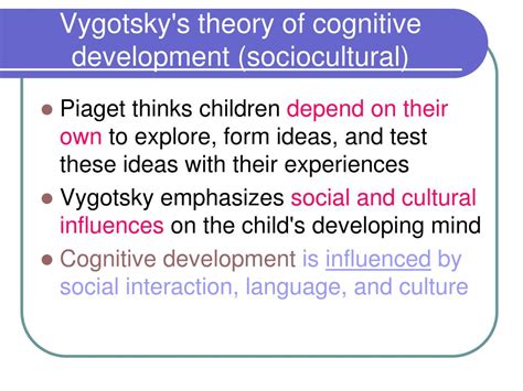Vygotsky Theory Of Cognitive Development Ppt Vygotskys Theory Of