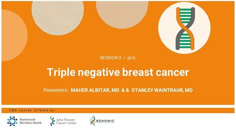 Session 3 Part 6 Triple Negative Breast Cancer Youtube