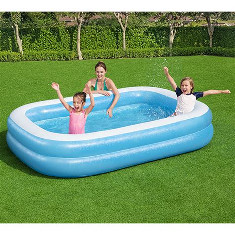 Bestway 201m X 150m X 51cm Blue Rectangular Paddling Pool