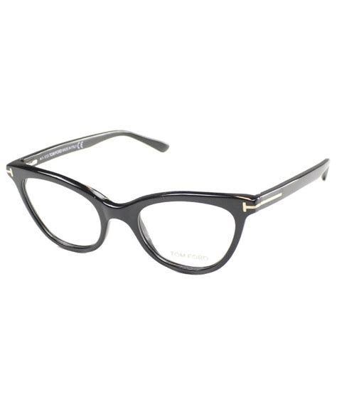 Tom Ford Tf5271 Ft5271 001 Black Plastic Cat Eye Eyeglasses In Black Lyst
