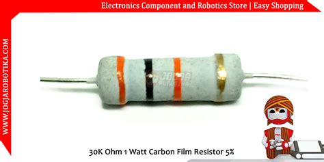 Jual 30k Ohm 1 Watt Carbon Film Resistor