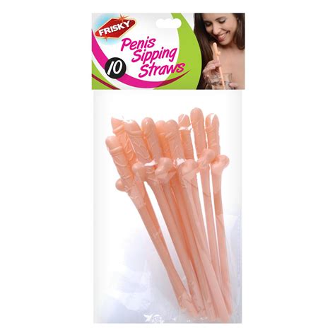penis sipping straws 10 pack