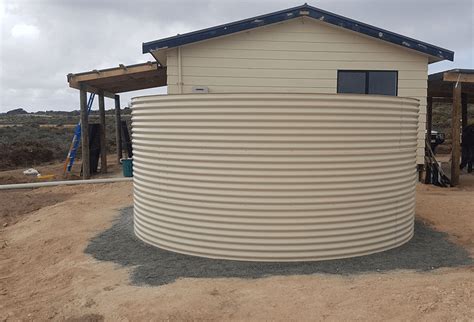 Aquaplate Rainwater Tank In Paperbark For Elliston Property H2o