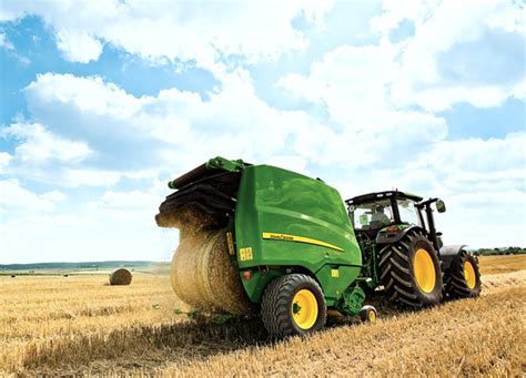 The Future Of Farming John Deere Tractor Baler Automation