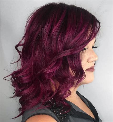 15 Red Purple Hair Highlights Ideas Organicic