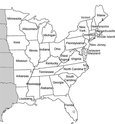 Eastern States Answer Key And Map Reading Worksheet