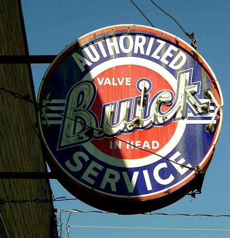 Valve In Head Buick Vintage Neon Signs Retro Signage