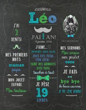 Affiche Anniversaire 1 An