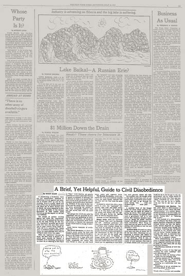 A Brief Yet Helpful Guide Civil Disobedieince The New York Times