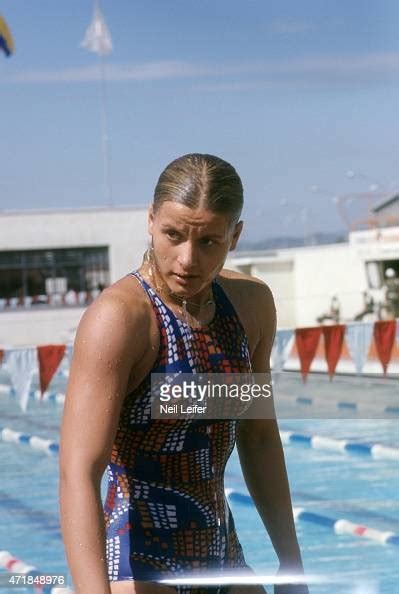 View Of East Germany Kornelia Ender After Race At Unidad Deportiva