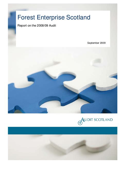 Forest Enterprise Scotland Annual Audit 200809 Audit Scotland