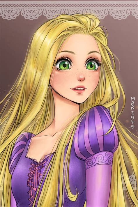 rapunzel arte de princesas disney princesas disney personagens disney