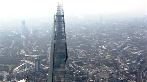 Shards Spire Now In Place On Europes Tallest Building Bbc News