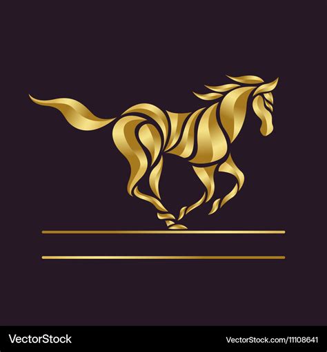 Horse Logo Royalty Free Vector Image Vectorstock