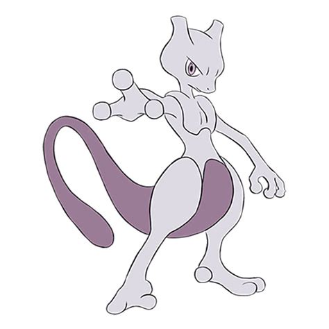 How To Draw Mewtwo Easy Drawing Tutorial For Kids