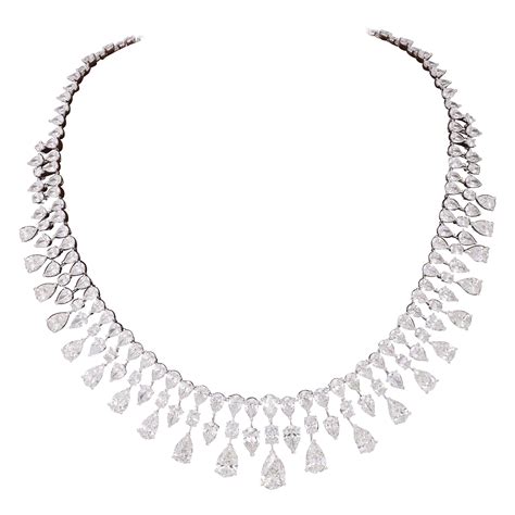 Antique Diamond Necklace, Diamond Drop Necklace, Vintage Necklace