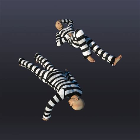 Prisoner Poses For Genesis And Genesis 2 Male 3D Models For Poser And