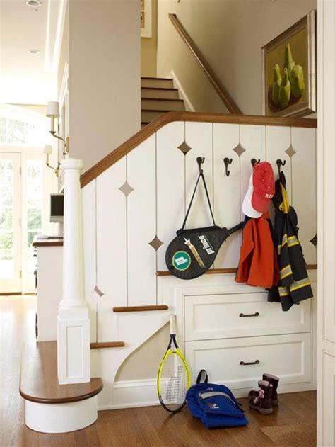 Garage mudroom landing, from closets to mudrooms old house storage old house journal magazine. Remodelaholic | Get This Look: Small Space Mudroom Under ...
