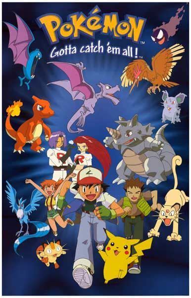 pokemon gotta catch em all cast poster 11x17 pokémon ash and anime