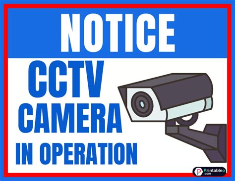 30 Security Camera Sign Printable Free Pdf