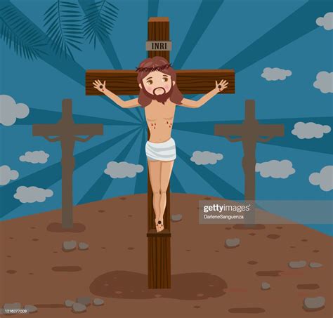 The Crucifixion Of Our Lord Jesus Christ High Res Vector Graphic