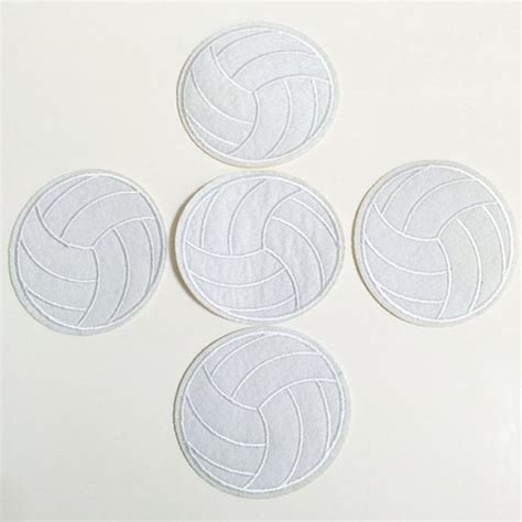 Volleyball Sew On Appliques Etsy