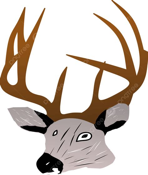 Gambar Kepala Rusa Kartun Hewan Ternak Hutan Liar Eps Gratis Dan Png