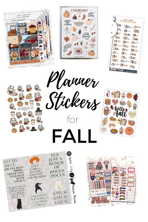 Fall Planner Stickers The Cutest Options For Your Paper And Digital